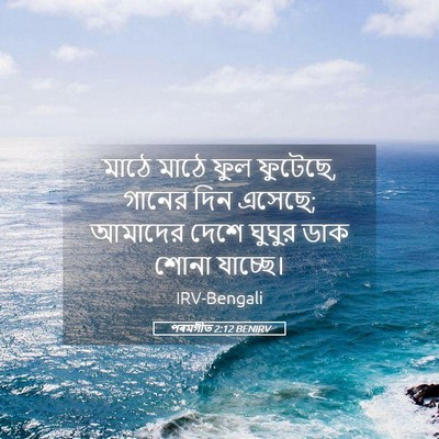 Picture 05 - পৰমগীত 2:12 BENIRV - মাঠে মাঠে ফুল - Bible Verse Picture