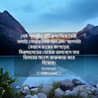 Picture 05 - পৰমগীত 3:10 BENIRV - সেই পালকীর খুঁটি - Bible Verse Picture
