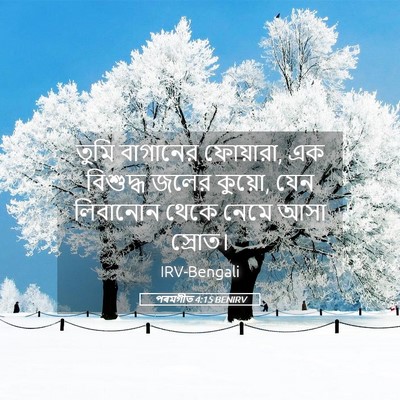 Picture 05 - পৰমগীত 4:15 BENIRV - তুমি বাগানের - Bible Verse Picture