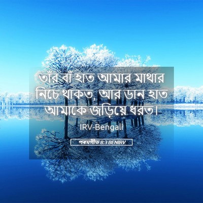 Picture 05 - পৰমগীত 8:3 BENIRV - তাঁর বাঁ হাত আমার - Bible Verse Picture