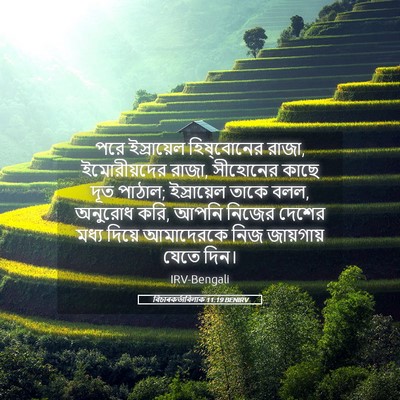 Picture 05 - বিচাৰকর্তাবিলাক 11:19 BENIRV - পরে ইস্রায়েল - Bible Verse Picture