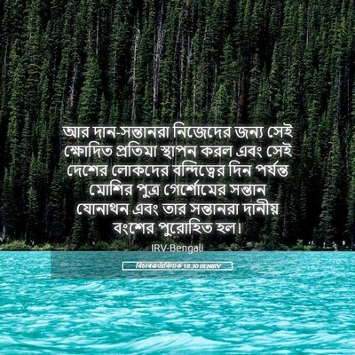 Picture 05 - বিচাৰকর্তাবিলাক 18:30 BENIRV - আর দান-সন্তানরা - Bible Verse Picture