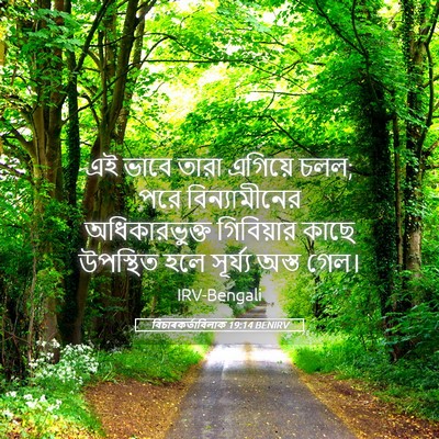 Picture 05 - বিচাৰকর্তাবিলাক 19:14 BENIRV - এই ভাবে তারা - Bible Verse Picture