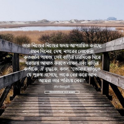 Picture 05 - বিচাৰকর্তাবিলাক 19:22 BENIRV - তারা নিজের নিজের - Bible Verse Picture