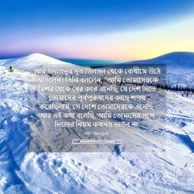 Picture 05 - বিচাৰকর্তাবিলাক 2:1 BENIRV - আর সদাপ্রভুর দূত - Bible Verse Picture