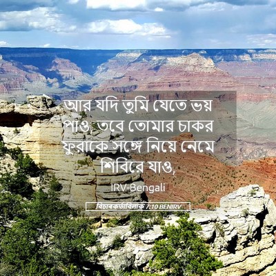 Picture 05 - বিচাৰকর্তাবিলাক 7:10 BENIRV - আর যদি তুমি যেতে - Bible Verse Picture