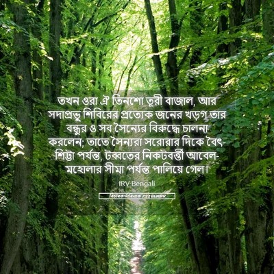 Picture 05 - বিচাৰকর্তাবিলাক 7:22 BENIRV - তখন ওরা ঐ তিনশো - Bible Verse Picture