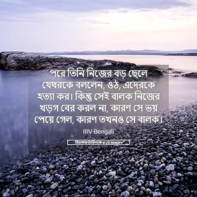 Picture 05 - বিচাৰকর্তাবিলাক 8:20 BENIRV - পরে তিনি নিজের বড় - Bible Verse Picture