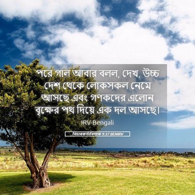 Picture 05 - বিচাৰকর্তাবিলাক 9:37 BENIRV - পরে গাল আবার বলল, - Bible Verse Picture