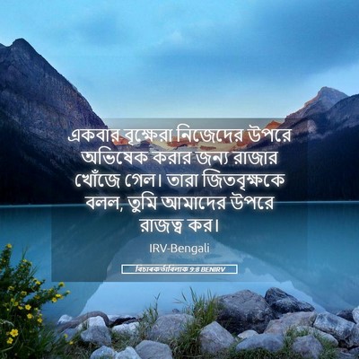 Picture 05 - বিচাৰকর্তাবিলাক 9:8 BENIRV - একবার বৃক্ষেরা - Bible Verse Picture