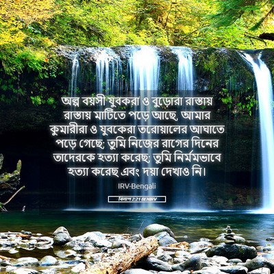 Picture 05 - বিলাপ 2:21 BENIRV - অল্প বয়সী যুবকরা - Bible Verse Picture