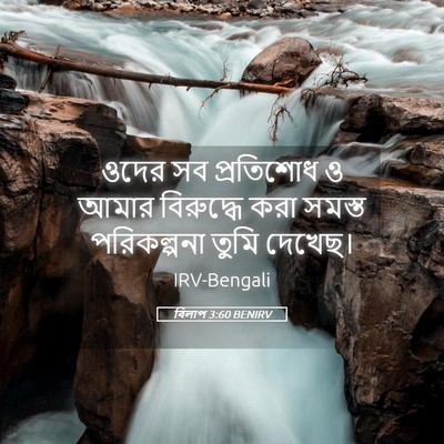 Picture 05 - বিলাপ 3:60 BENIRV - ওদের সব প্রতিশোধ ও - Bible Verse Picture