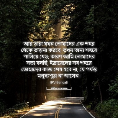 Picture 05 - মথি 10:23 BENIRV - আর তারা যখন - Bible Verse Picture