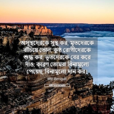 Picture 05 - মথি 10:8 BENIRV - অসুস্থদেরকে সুস্থ - Bible Verse Picture
