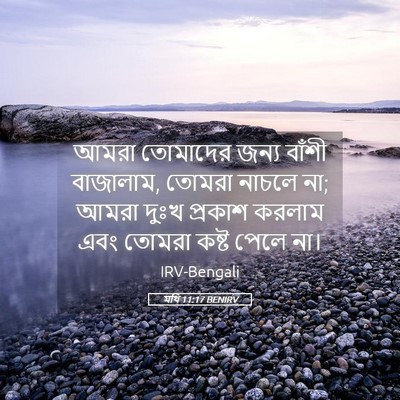 Picture 05 - মথি 11:17 BENIRV - আমরা তোমাদের জন্য - Bible Verse Picture