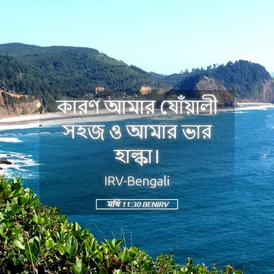 Picture 05 - মথি 11:30 BENIRV - কারণ আমার - Bible Verse Picture