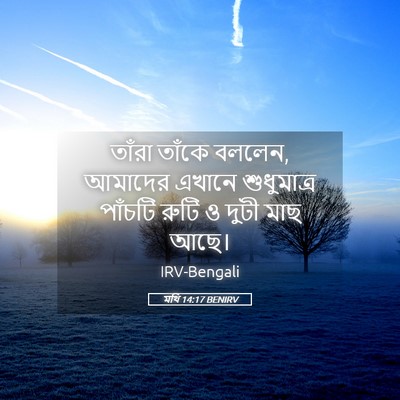 Picture 05 - মথি 14:17 BENIRV - তাঁরা তাঁকে বললেন, - Bible Verse Picture