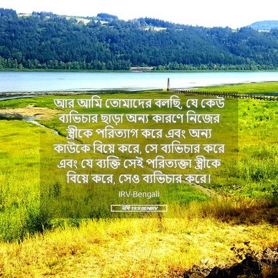 Picture 05 - মথি 19:9 BENIRV - আর আমি তোমাদের - Bible Verse Picture