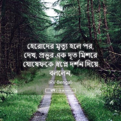Picture 05 - মথি 2:19 BENIRV - হেরোদের মৃত্যু - Bible Verse Picture