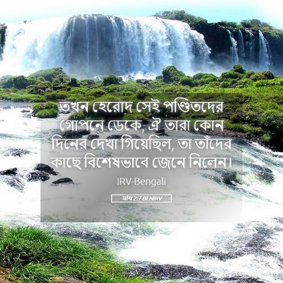 Picture 05 - মথি 2:7 BENIRV - তখন হেরোদ সেই - Bible Verse Picture