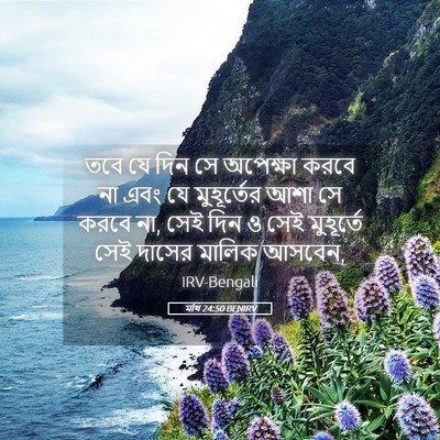 Picture 05 - মথি 24:50 BENIRV - তবে যে দিন সে - Bible Verse Picture