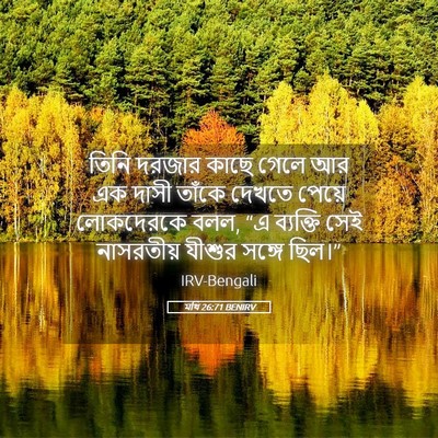 Picture 05 - মথি 26:71 BENIRV - তিনি দরজার কাছে - Bible Verse Picture