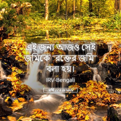 Picture 05 - মথি 27:8 BENIRV - এই জন্য আজও সেই - Bible Verse Picture