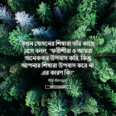 Picture 05 - মথি 9:14 BENIRV - তখন যোহনের - Bible Verse Picture