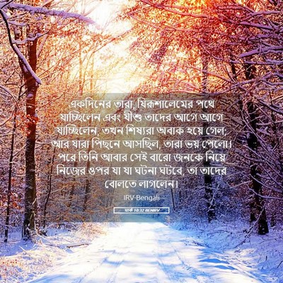 Picture 05 - মার্ক 10:32 BENIRV - একদিনের তারা, - Bible Verse Picture