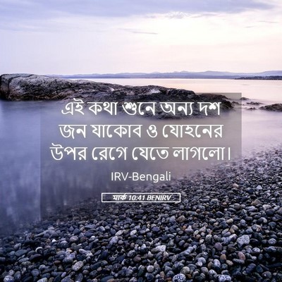 Picture 05 - মার্ক 10:41 BENIRV - এই কথা শুনে অন্য দশ - Bible Verse Picture