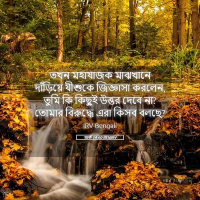 Picture 05 - মার্ক 14:60 BENIRV - তখন মহাযাজক - Bible Verse Picture
