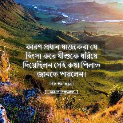 Picture 05 - মার্ক 15:10 BENIRV - কারণ প্রধান - Bible Verse Picture
