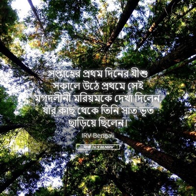 Picture 05 - মার্ক 16:9 BENIRV - সপ্তাহের প্রথম - Bible Verse Picture