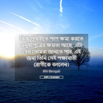 Picture 05 - মার্ক 2:10 BENIRV - কিন্তু পৃথিবীতে - Bible Verse Picture