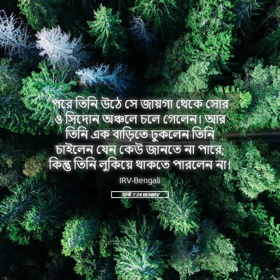Picture 05 - মার্ক 7:24 BENIRV - পরে তিনি উঠে সে - Bible Verse Picture