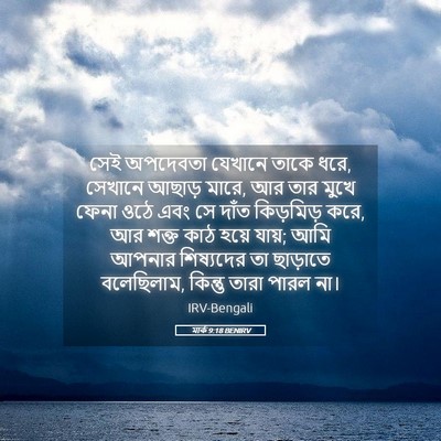 Picture 05 - মার্ক 9:18 BENIRV - সেই অপদেবতা - Bible Verse Picture