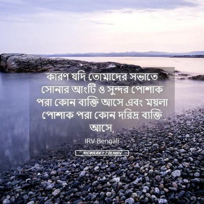 Picture 05 - যাকোবের 2:2 BENIRV - কারণ যদি তোমাদের - Bible Verse Picture