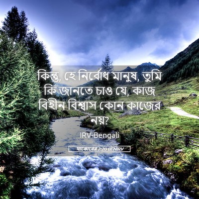 Picture 05 - যাকোবের 2:20 BENIRV - কিন্তু, হে নির্বোধ - Bible Verse Picture
