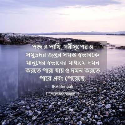 Picture 05 - যাকোবের 3:7 BENIRV - পশু ও পাখি, - Bible Verse Picture