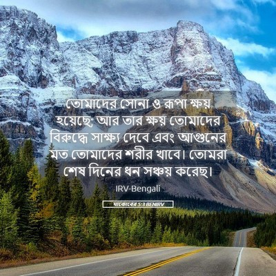 Picture 05 - যাকোবের 5:3 BENIRV - তোমাদের সোনা ও - Bible Verse Picture