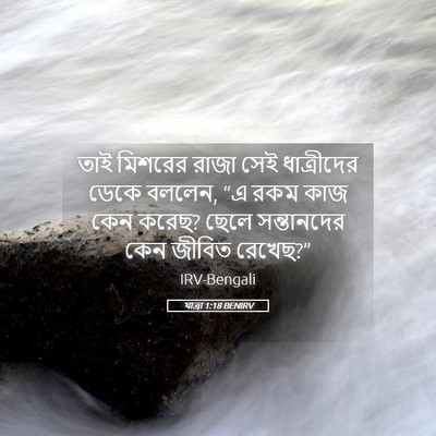 Picture 05 - যাত্ৰা 1:18 BENIRV - তাই মিশরের রাজা - Bible Verse Picture