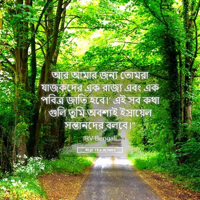 Picture 05 - যাত্ৰা 19:6 BENIRV - আর আমার জন্য তোমরা - Bible Verse Picture