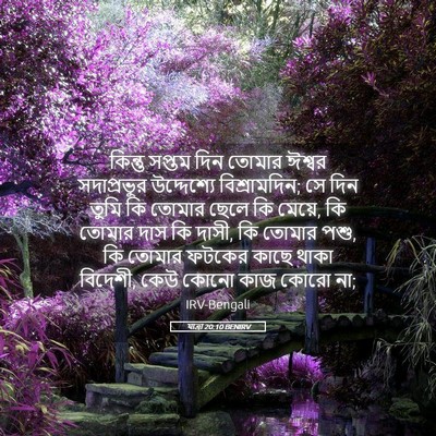 Picture 05 - যাত্ৰা 20:10 BENIRV - কিন্তু সপ্তম দিন - Bible Verse Picture