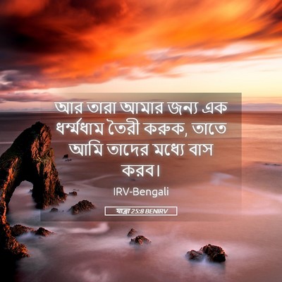 Picture 05 - যাত্ৰা 25:8 BENIRV - আর তারা আমার জন্য - Bible Verse Picture