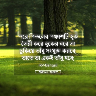 Picture 05 - যাত্ৰা 26:11 BENIRV - পরে পিতলের - Bible Verse Picture