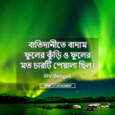 Picture 05 - যাত্ৰা 37:20 BENIRV - বাতিদানীতে বাদাম - Bible Verse Picture