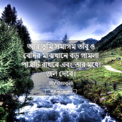 Picture 05 - যাত্ৰা 40:7 BENIRV - আর তুমি সমাগম - Bible Verse Picture