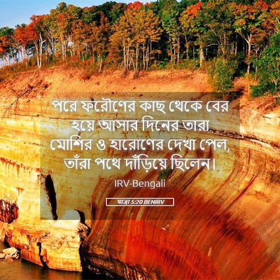Picture 05 - যাত্ৰা 5:20 BENIRV - পরে ফরৌণের কাছ - Bible Verse Picture