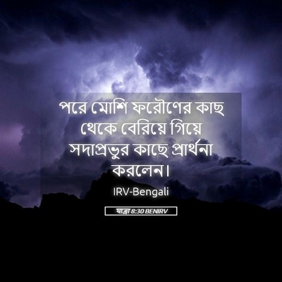 Picture 05 - যাত্ৰা 8:30 BENIRV - পরে মোশি ফরৌণের - Bible Verse Picture