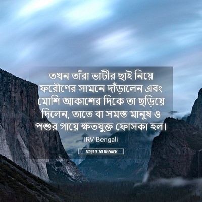 Picture 05 - যাত্ৰা 9:10 BENIRV - তখন তাঁরা ভাটীর - Bible Verse Picture